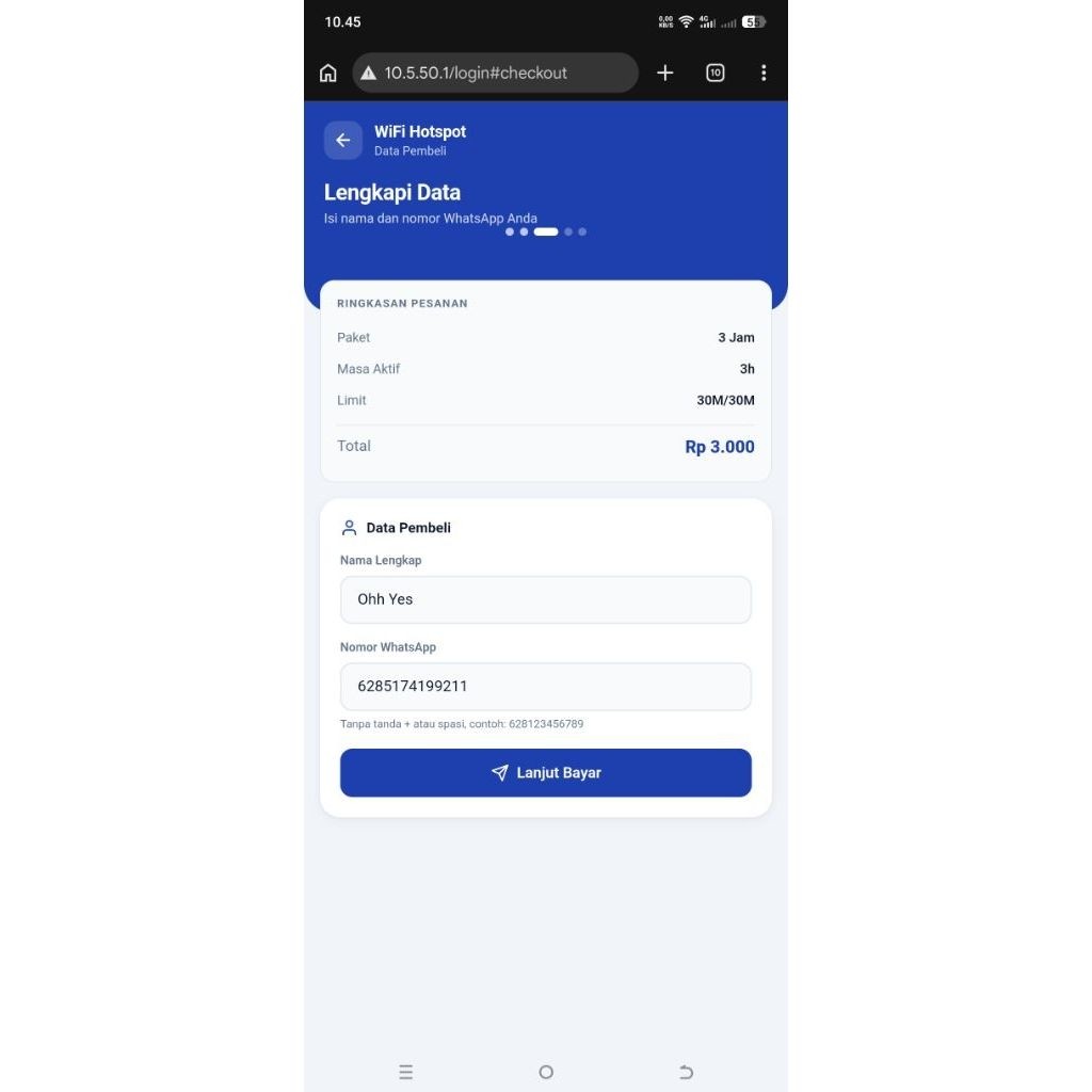 Template Login Voucher MikroTik Bisa Jual Voucher Otomatis Via QRIS