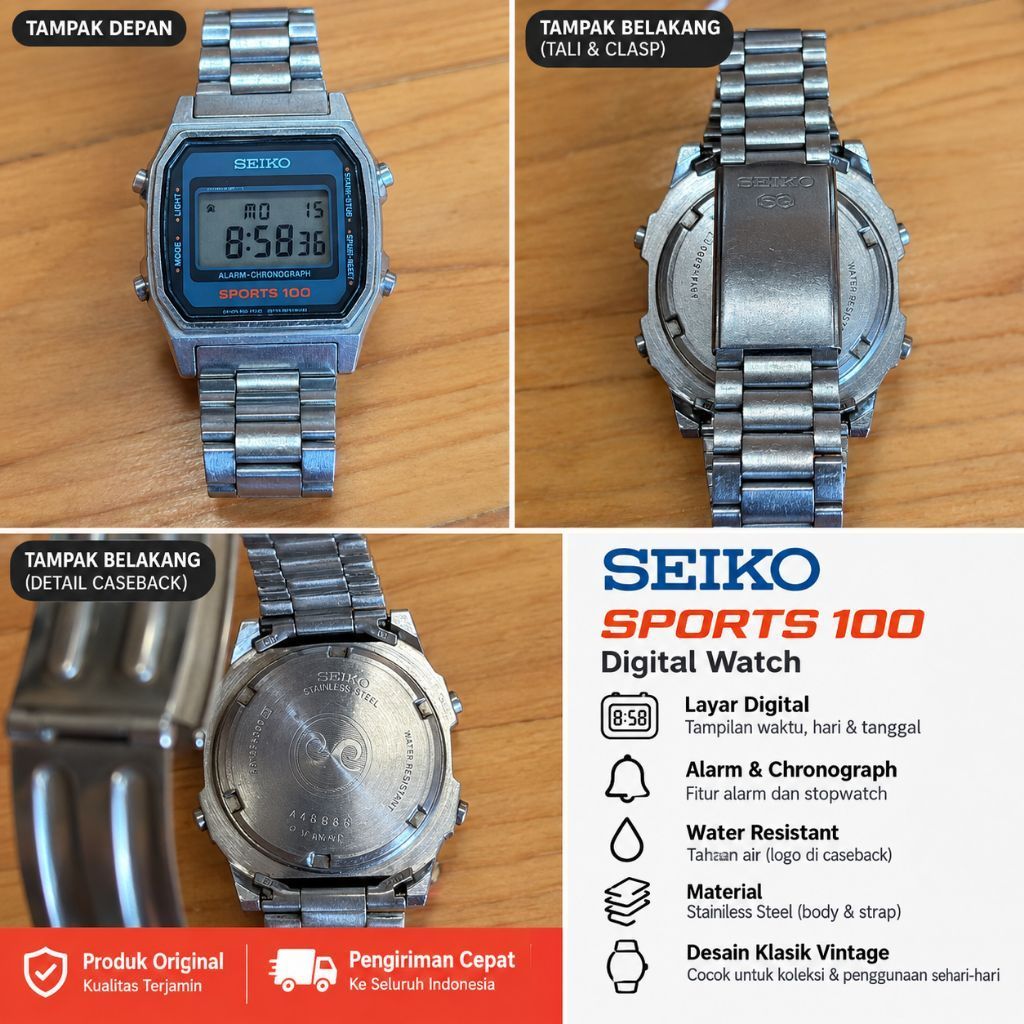 Seiko A354-5000 A1 Vintage Calendar Digital Watch Japan 1979