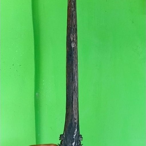 Bilah Keris Omyang Jimbe / Putut Kembar Pamor wos wutah Panjang 36 cm