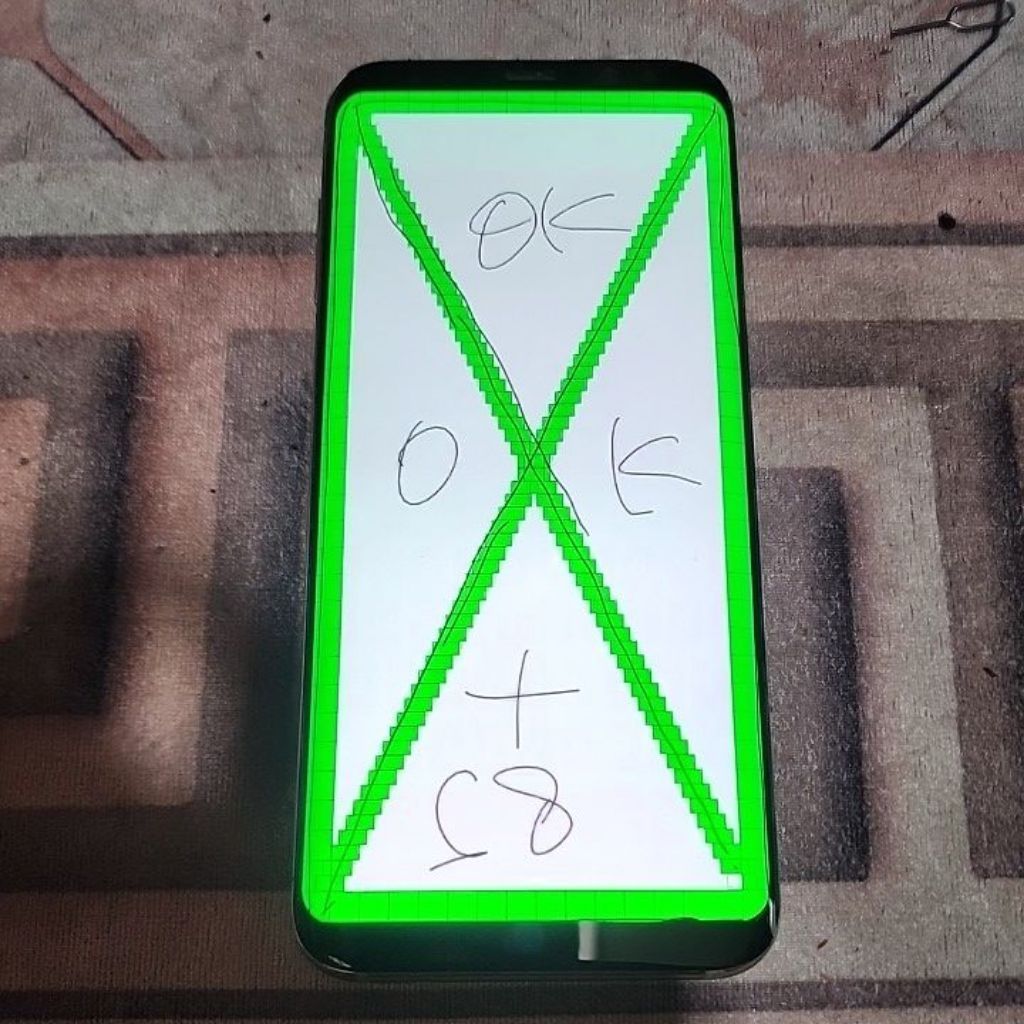LCD samsung S8 plus original copotan minus bisa pakai