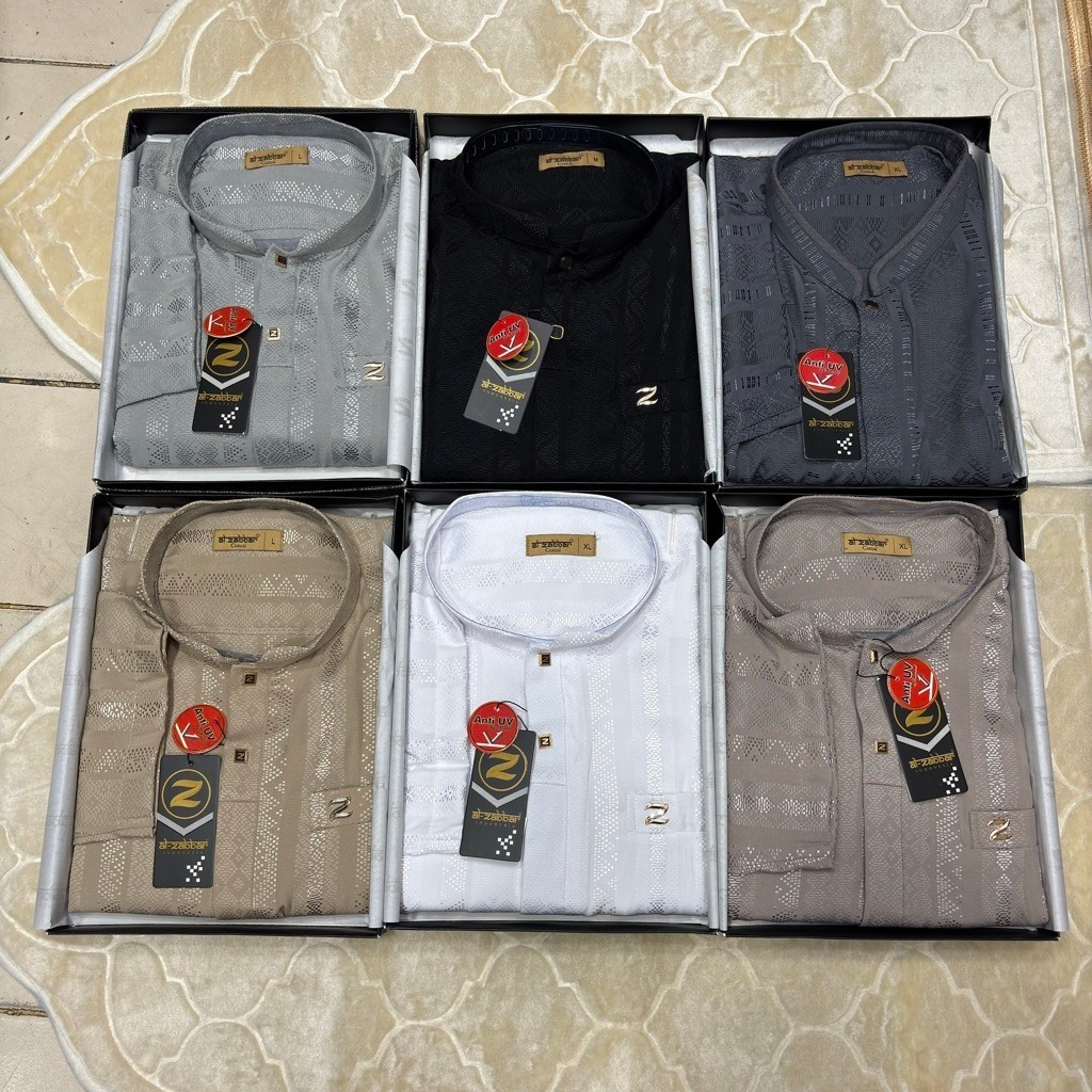 AL Zabbar-Koko Songket Lengan Pendek Free Box Exclusive