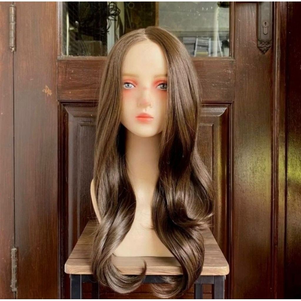 Wig Lace Nunkot Silvy Preloved - Brown Mocca