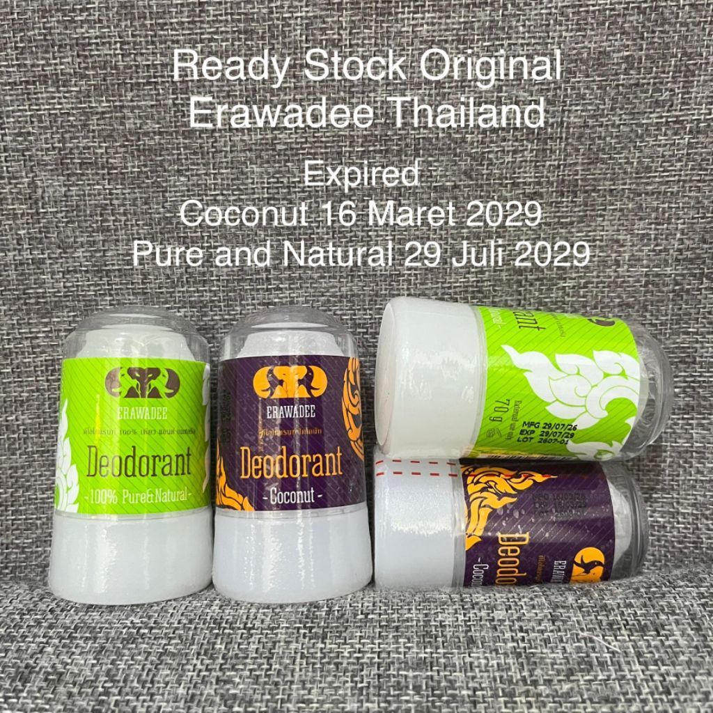 Erawadee Crystal Deodorant Original Erawadee Thailand / Erawadee Kristal Deodoran Orisinal / Erawade
