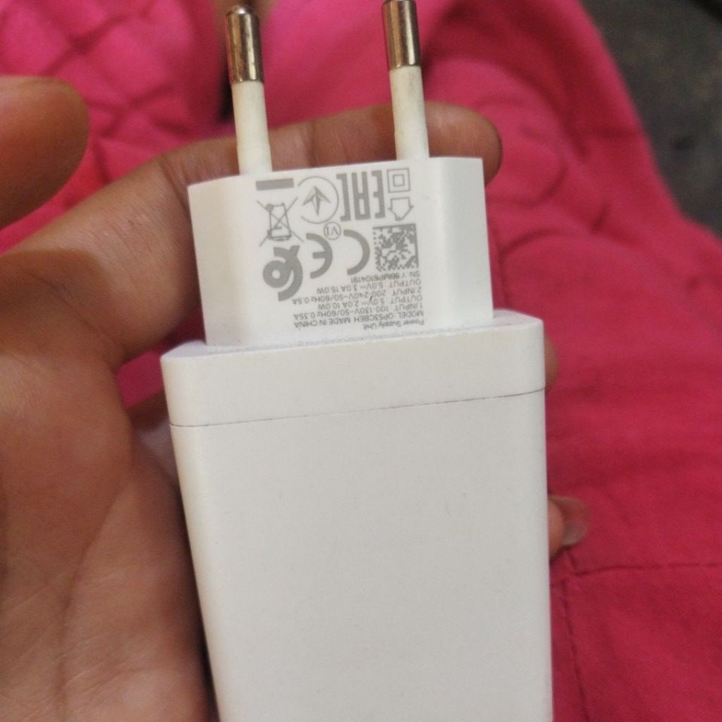kepala charger Oppo 15w original second tanpa kabel