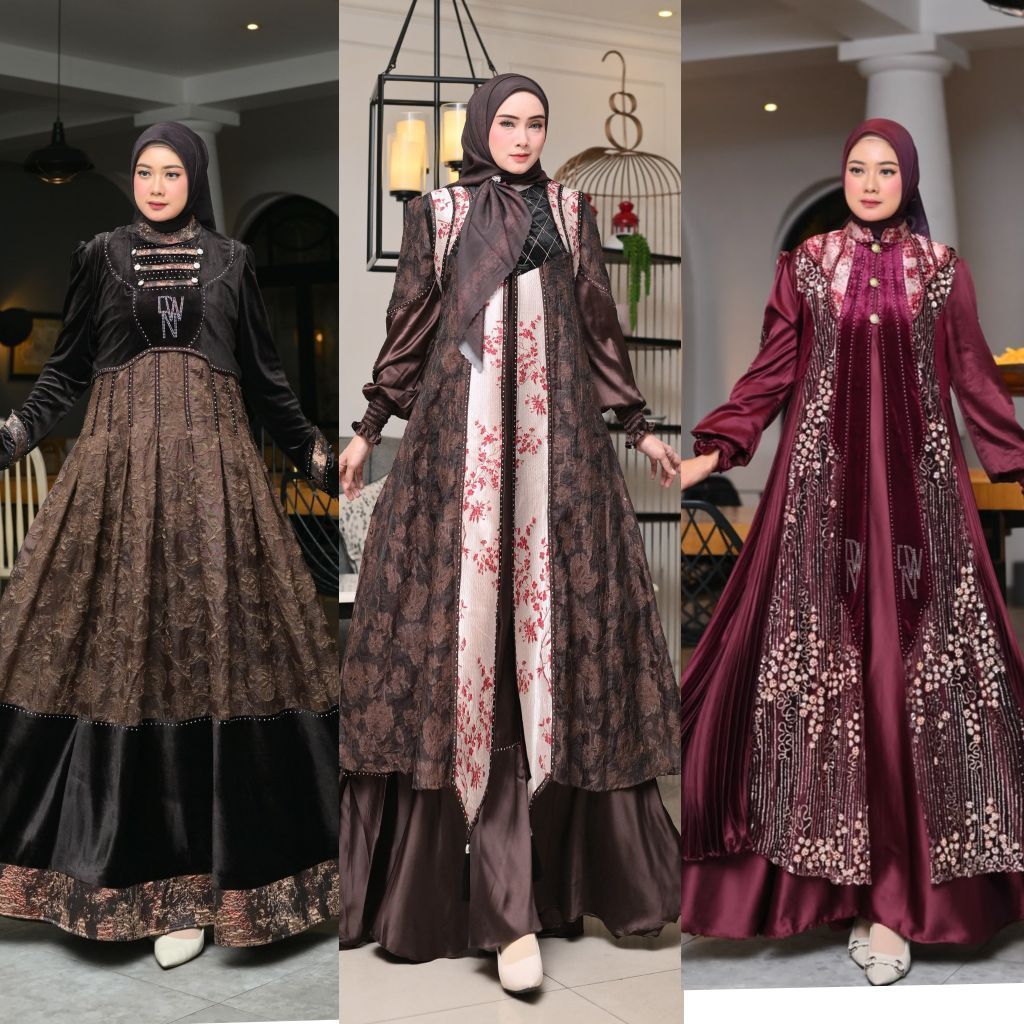 set dress outer ismah glam hanava ORI Dwina alzhea soira & paris divarious