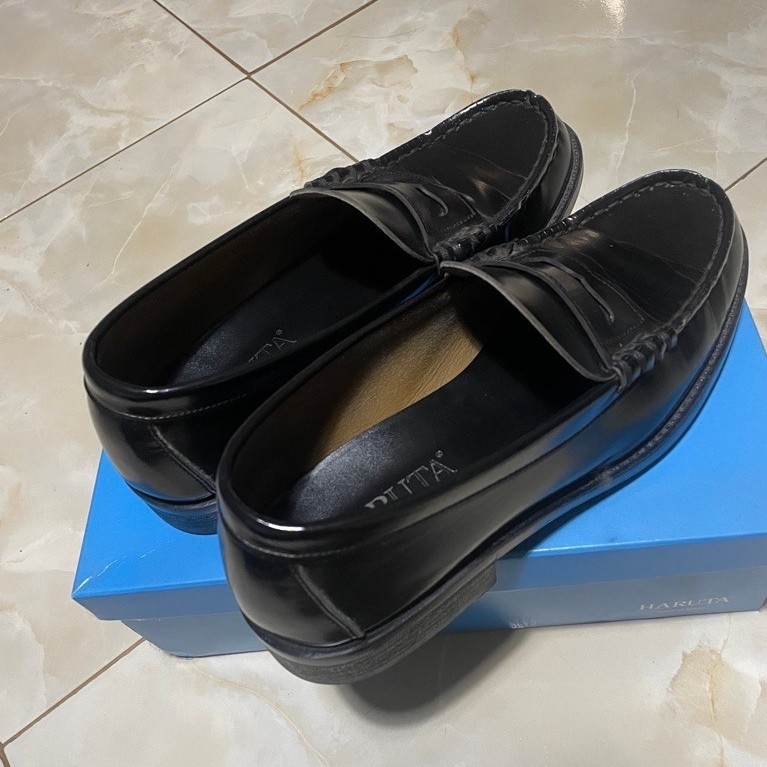 Haruta arvin Black loafers japan