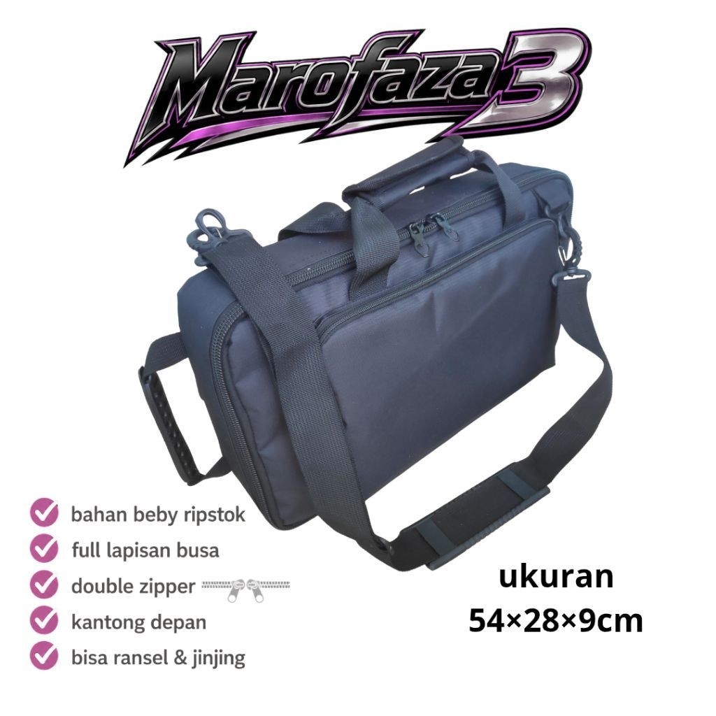 Marofaza 3 Tas Efek Gitar Korg AX3000G Boss GT8 54x28x9cm Tas Pedal Gigbag Softcase Effect Pedal Tas