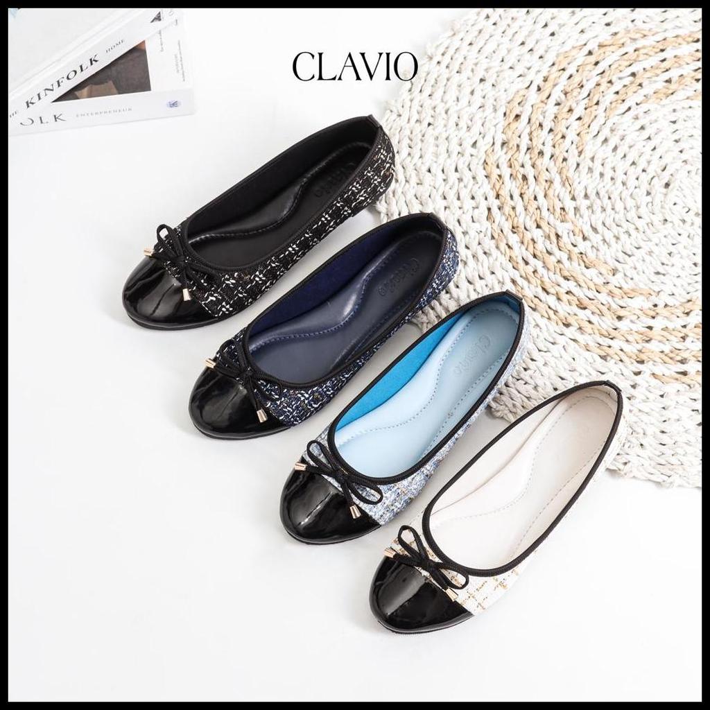 ** CLAVIO CLARISSA SEPATU WANITA FLAT SHOES SUPER EMPUK **