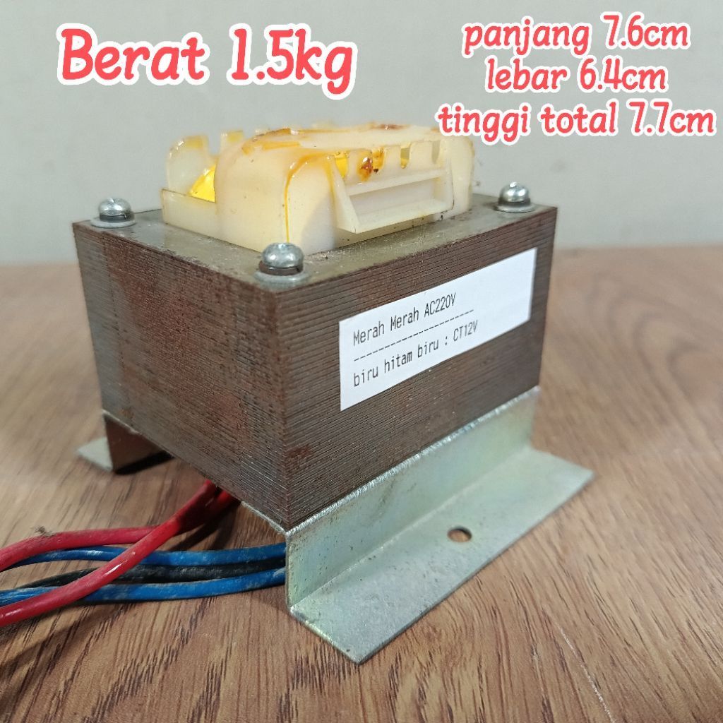 Trafo 5A CT12v copotan speaker Altec lansing bekas normal