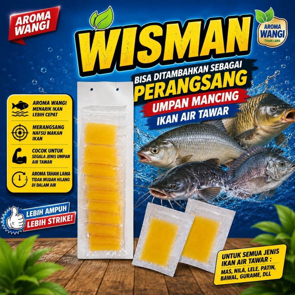 Perangsang Umpan Wisman Wangi 10pcs