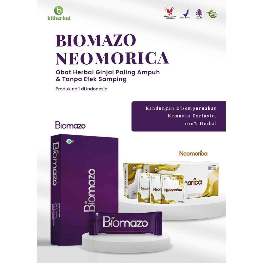 PAKET HERBAL GINJAL DAN PROSTAT BIOMAZO & NEOMORICA 100% HERBAL Membantu Mengobati Hentikan Cuci Dar