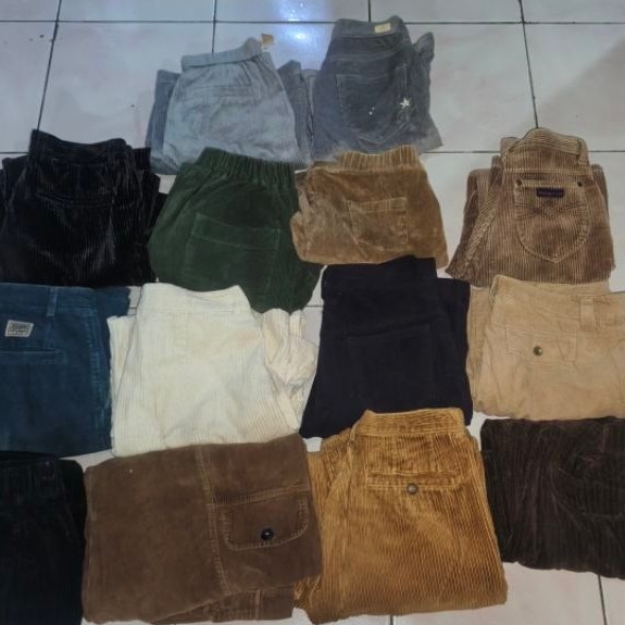 borongan celana corduroy