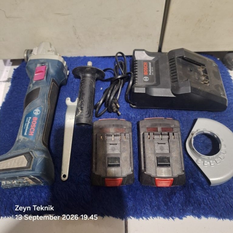 Mesin Gerinda Cordless 4inch Brushless BOSCH GWS 180-LI