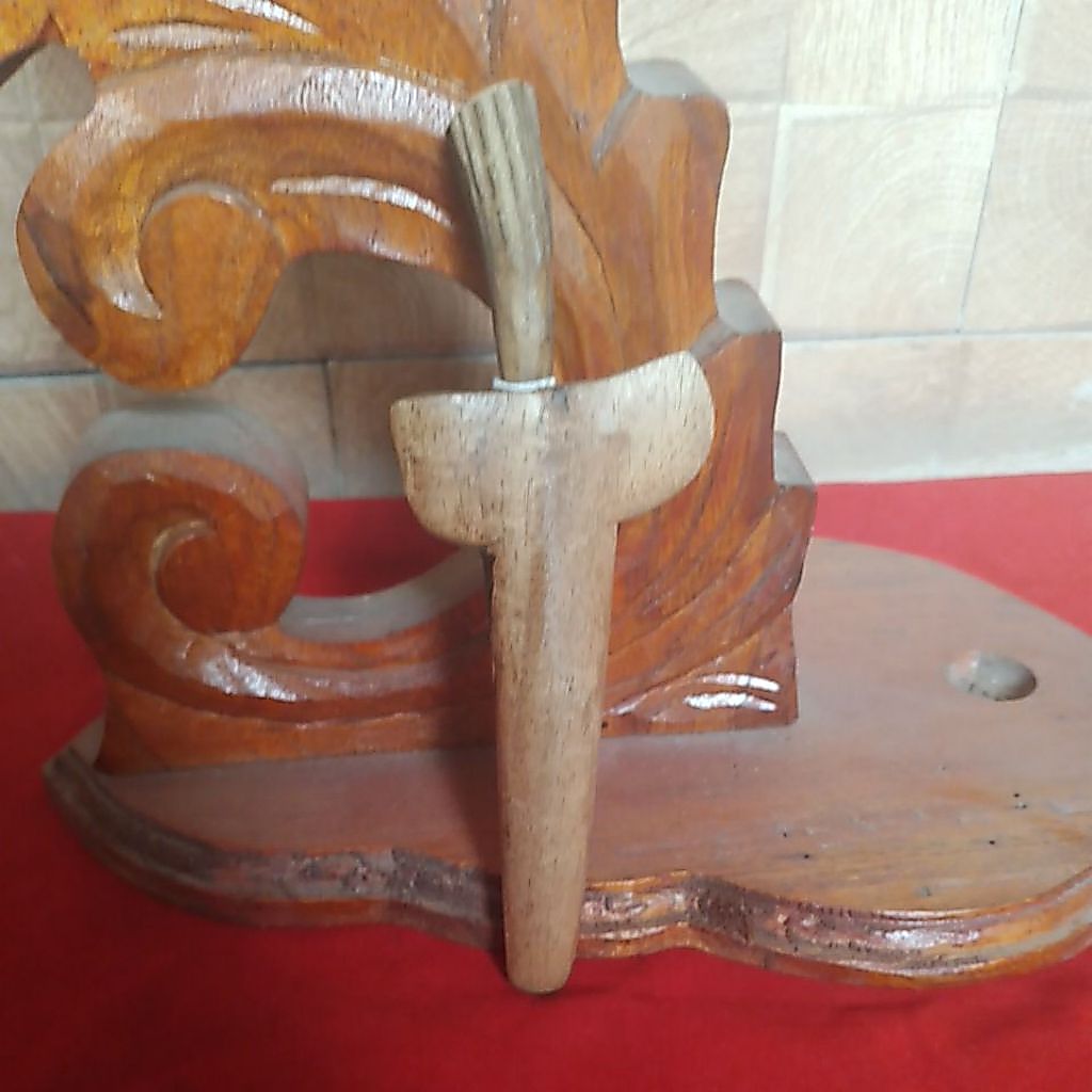 Keris Jimatan Nogo Kikik Jinangkung Luk 3 Seuh,Pamor Gubet