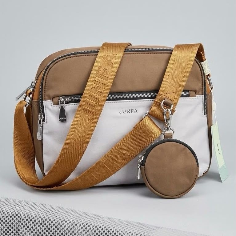 ORIGINAL TAS SELEMPANG JUNFA 2653 566 COFFEE