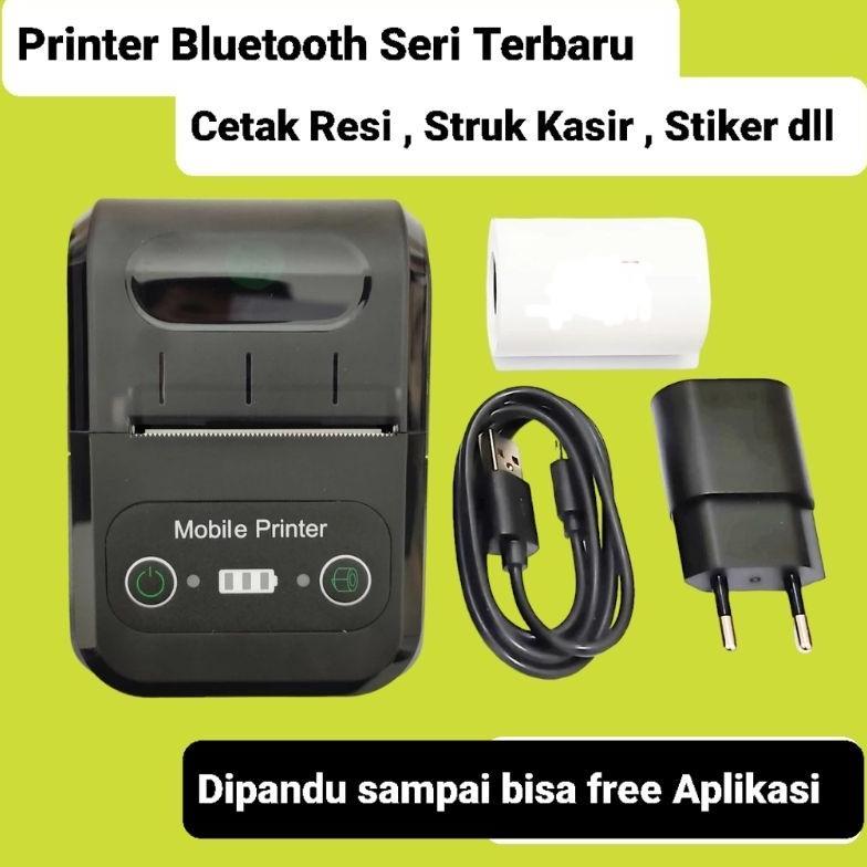 PRINTER BLUETOOTH MINI PORTABLE PRINTER THERMAL 58MM CETAK RESI , NOTA KASIR , SPBU DLL Murah