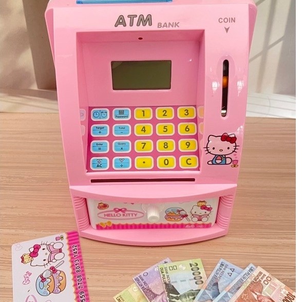 Mainan Celengan ATM Hello Kitty / Celengan ATM Hello Kitty