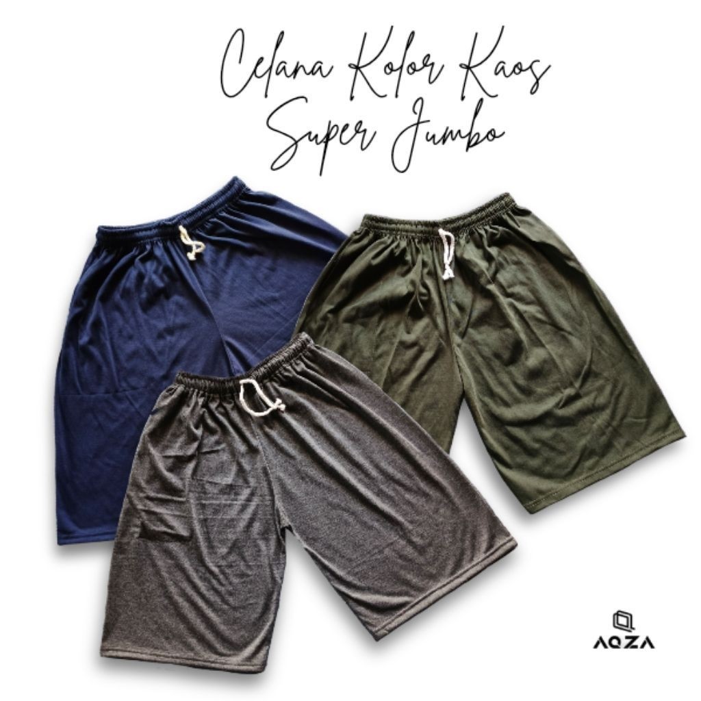 Celana kolor kaos SUPER JUMBO - kolor bigsize XXL - XXXXL - celana tidur jumbo