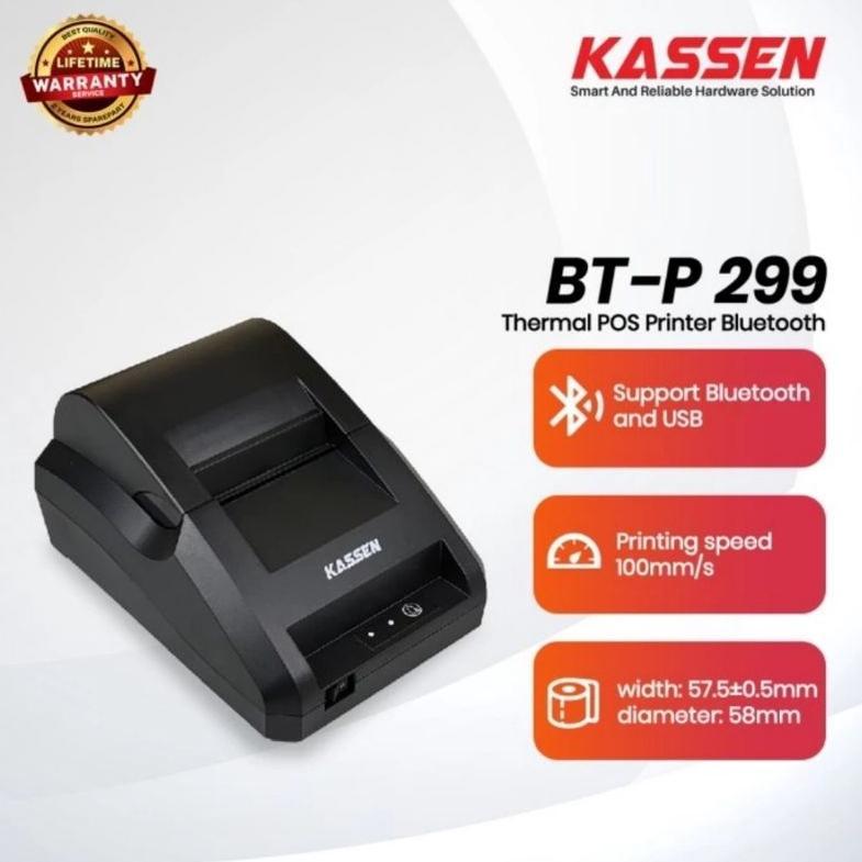 Printer Bluetooth KASSEN BT-P299 Printer Kasir Mini Paling murah Murah