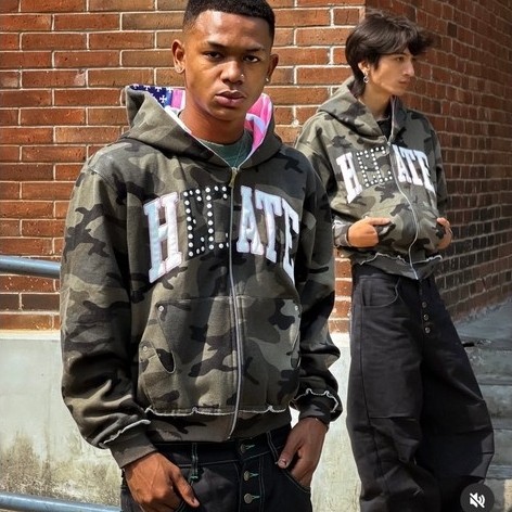 hecate zip hoodie camo (hecates) size L