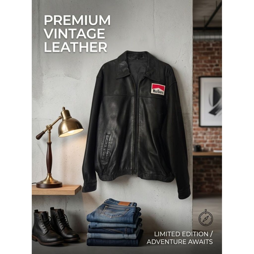 Jaket Kulit Sapi XL Marlboro