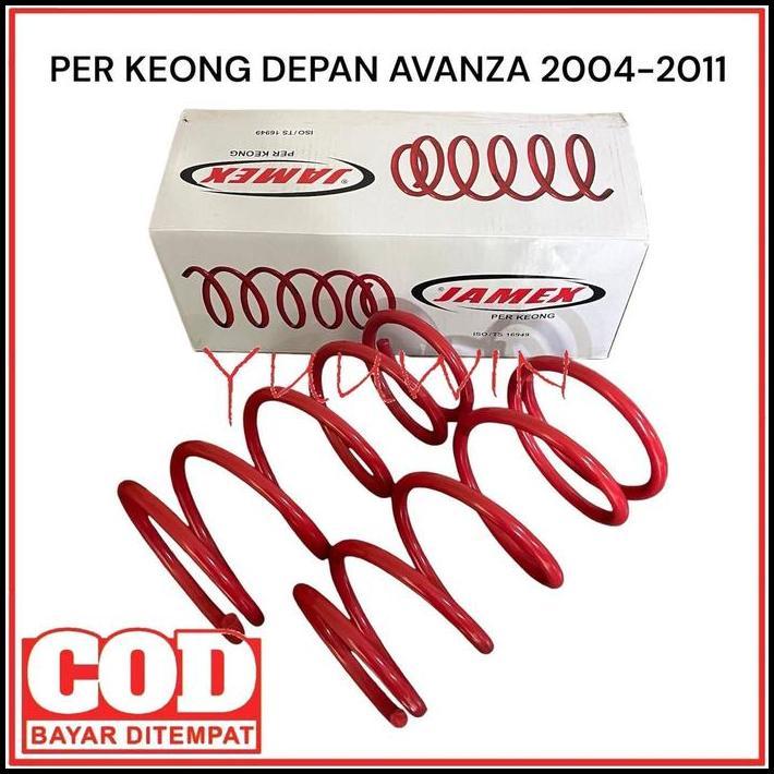 DISKON PER KEONG DEPAN AVANZA XENIA JAMEX - COIL SPRINGS JAMEX AVANZA 2004-2011 