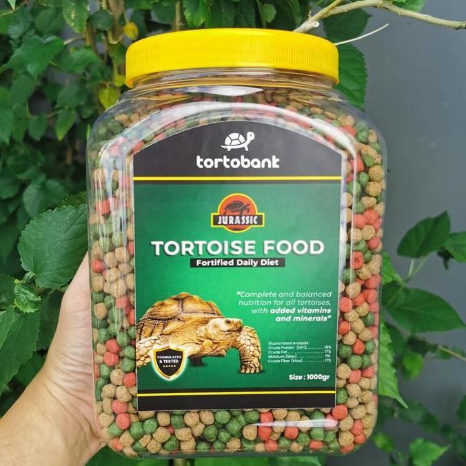 PREMIUM 1 KG JURASSIC TORTOISE FOOD - PELET KURA DARAT - MAKANAN KURA DARAT SULCATA PARDALIS ALDABRA