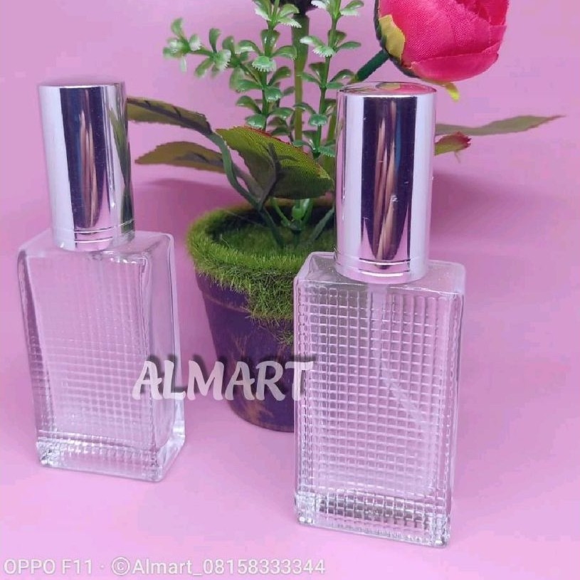 botol parfum spray bintik 30ml bening siap pakai