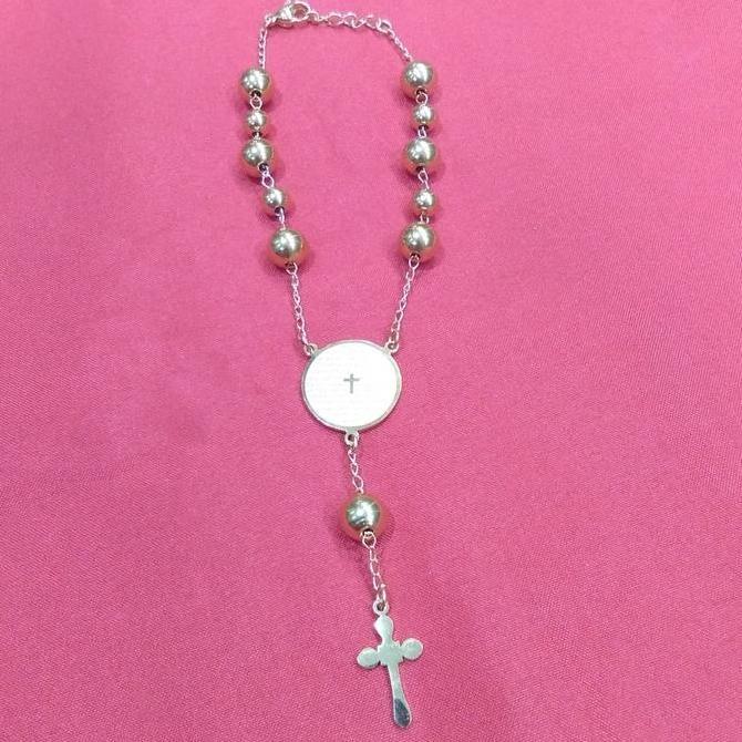Gelang rosario / gelang salib / rosario mobil / rosario