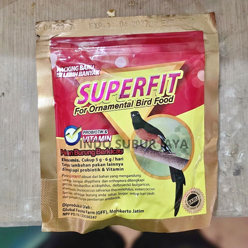 Superfit Gold Pakan Pur Burung Berkicau Murai