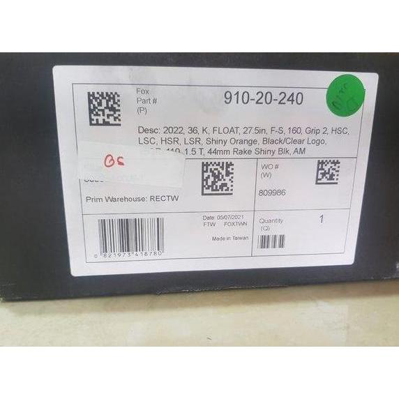 FOX 36 FLOAT 27.5 FS 160 GRIP2 2023 Kashima Fork Sepeda MTB