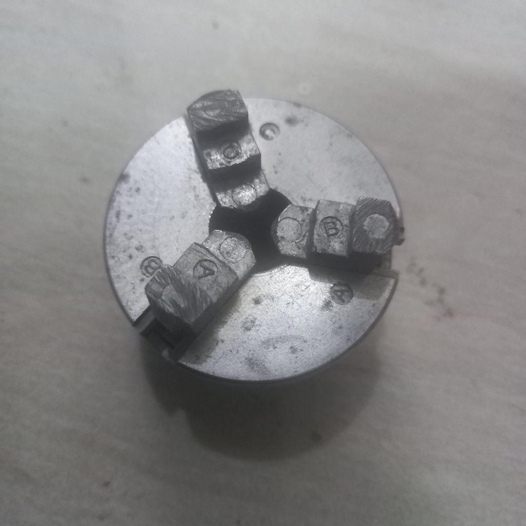 Second Three Jaw Chuck 48mm, 3 Jaw Chuck Bubut Mini Bekas