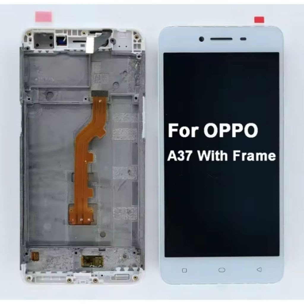 LCD PLUS FRAME OPPO A37 A37F NEO 9 LCD FRAME FULSET SUDAH DI TES TAMBAHAN KARDUS DAN BUBBLE WRAP ORI
