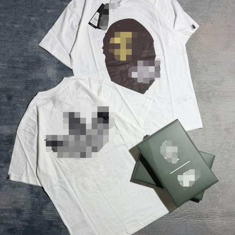 Kaos distro lengan pendek putih packaging dengan box