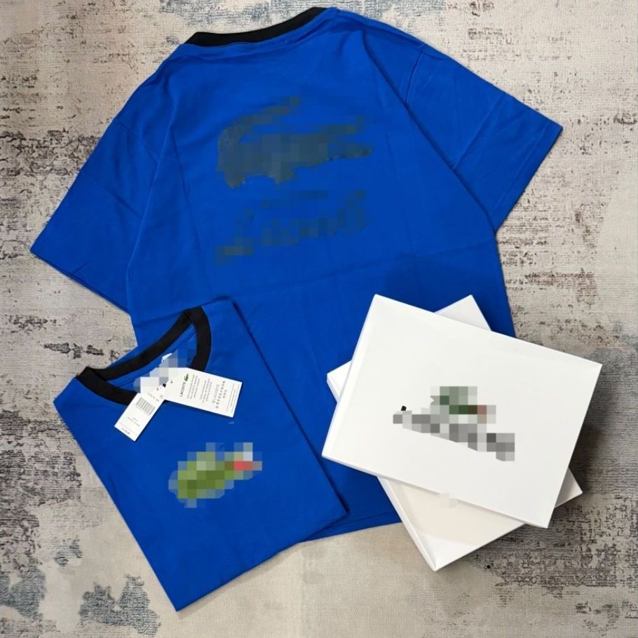 Kaos distro buaya biru tua packaging dengan box