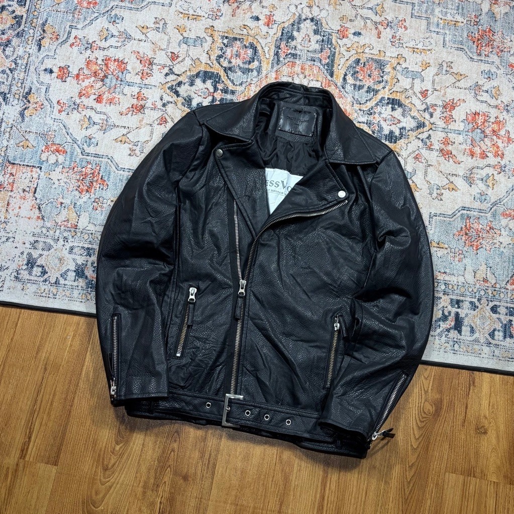 DRESS VOLUME DOUBLE RIDER LEATHER JACKET