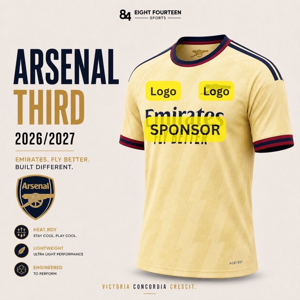 (PI) Jersey Arsenal Third Player Issue 26/27 2026 2027