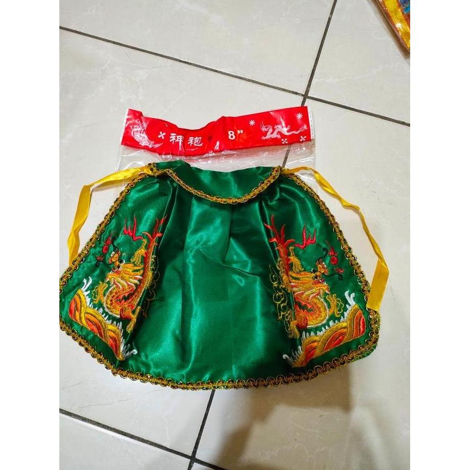 Jubah Rupang / Baju patung kwan kung - Naga - bordir - 8 Inch - gl