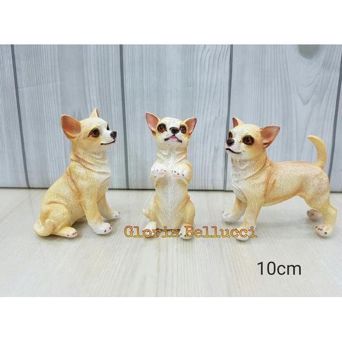 PATUNG PAJANGAN MINIATUR ANJING CIHUAHUA 3