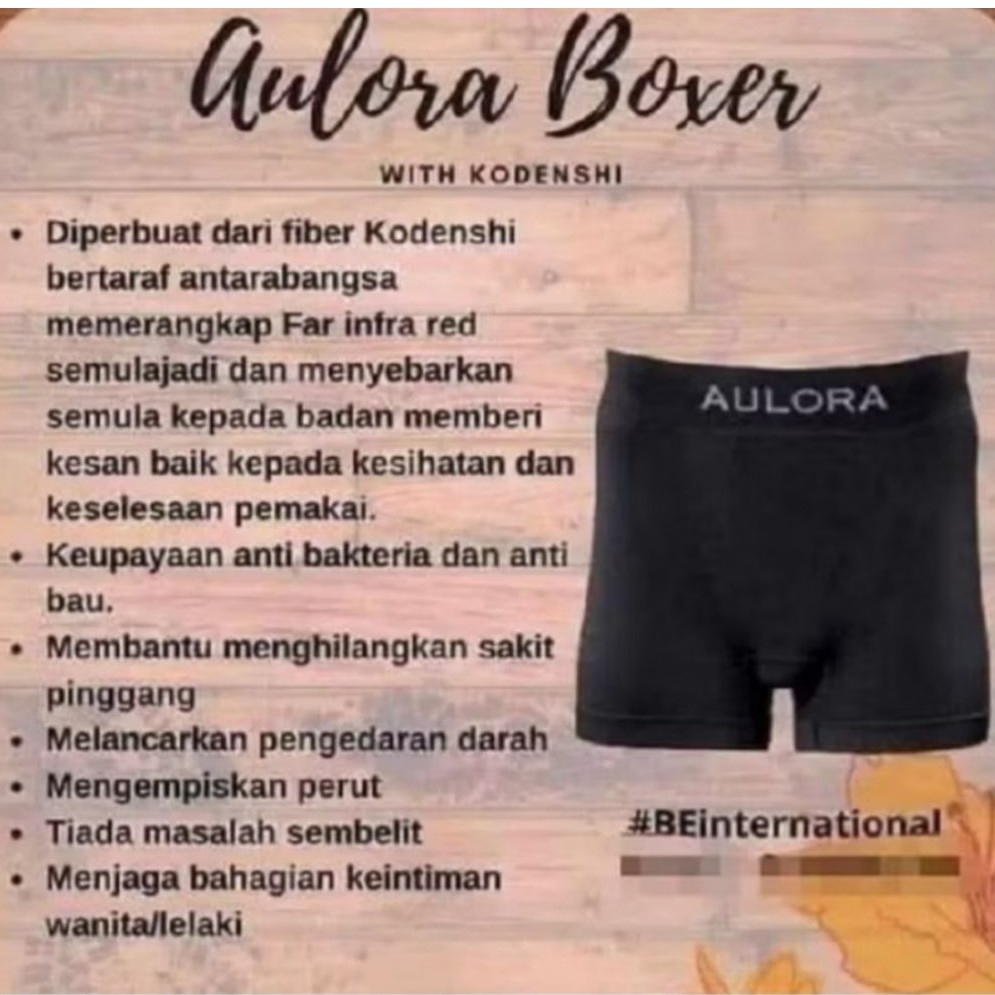 BOXER AULORA CELANA DALAM KESEHATAN PRIA & WANITA