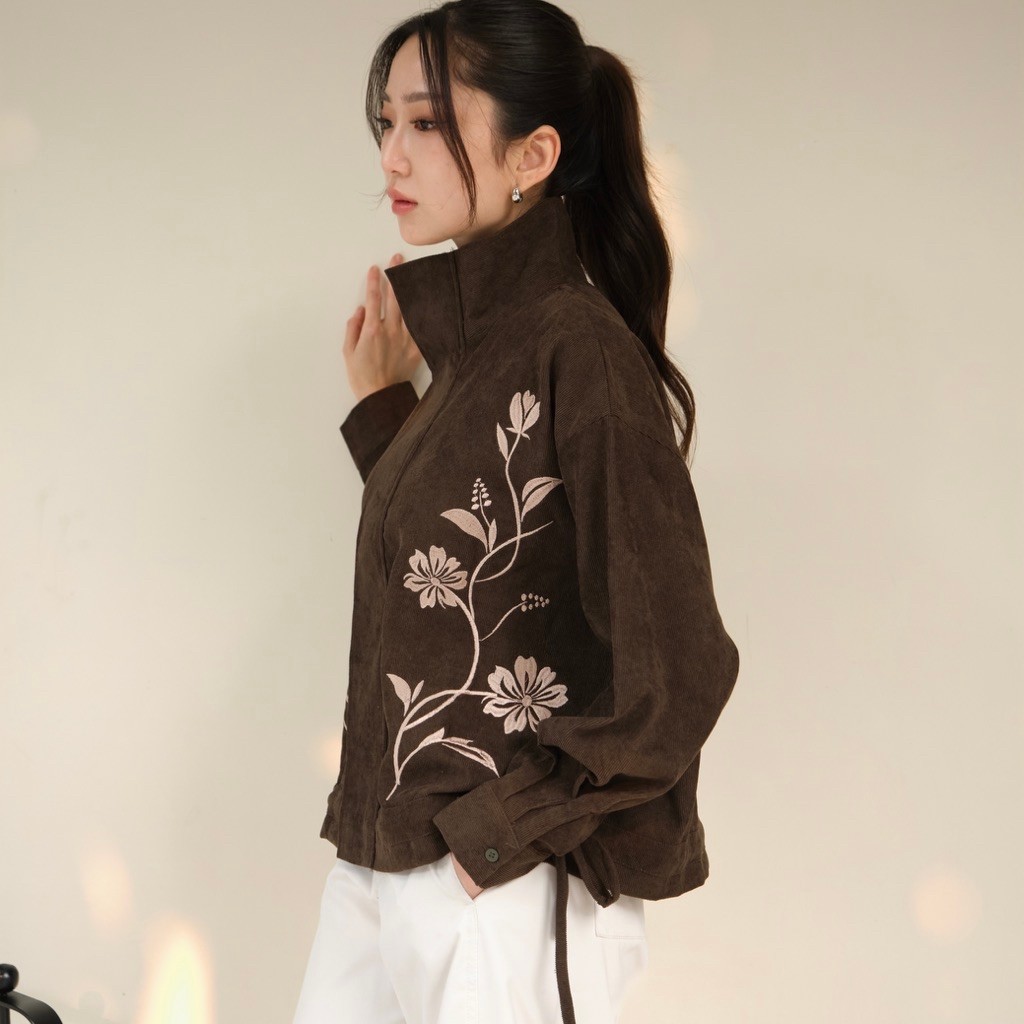 BEEANCA - Ruby embroidery jacket | corduroy jacket