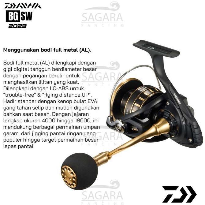 Reel Daiwa BG SW Reel Pancing Spinning Power Handle