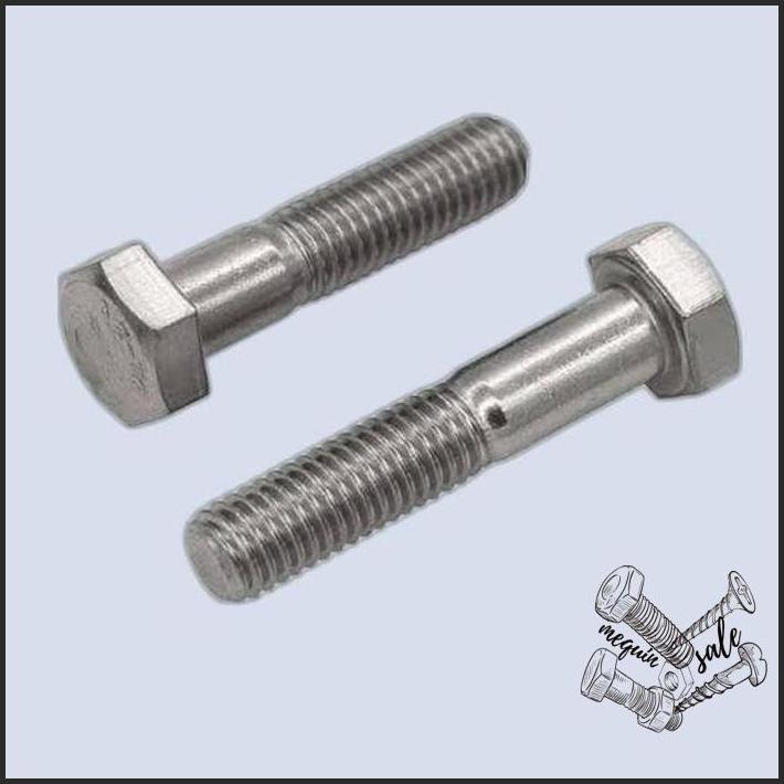 BAUT HEX STAINLESS HALF DRAT M24 X 240MM HARGA KHUSUS