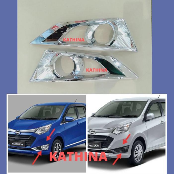 Cover Ring Foglamp Mobil Daihatsu Sigra 2016 Fog Lamp Chrome Original Dan Terpercaya