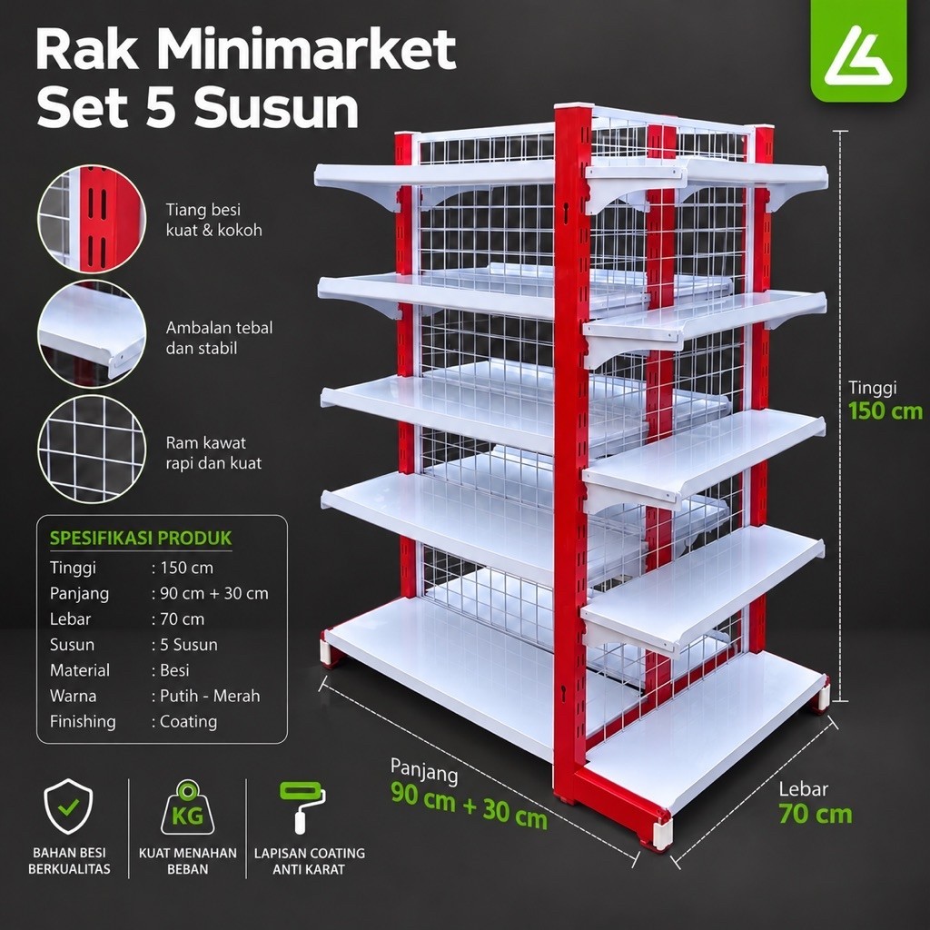 Rak Gondola Minimarket Rak Display Toko