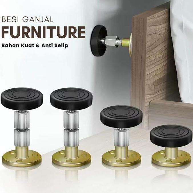 Besi Penyangga Ganjal Furniture Risbang Pintu Kedinding Anti Goyang