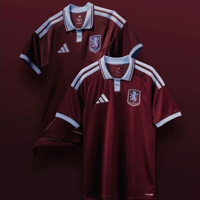 Aston Villa Home 26/27 Shortsleeve Stadium Jersey | Retro | Vintage Edition | Jersey Bola | Authenti