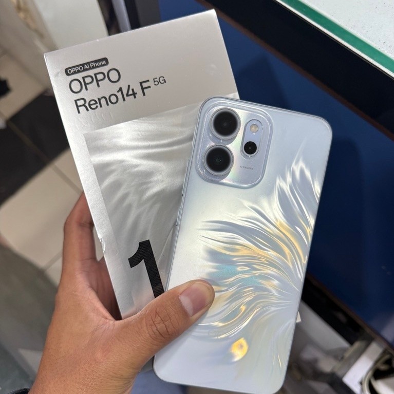 Oppo reno 14f ram 12/256 second fullset original resmi
