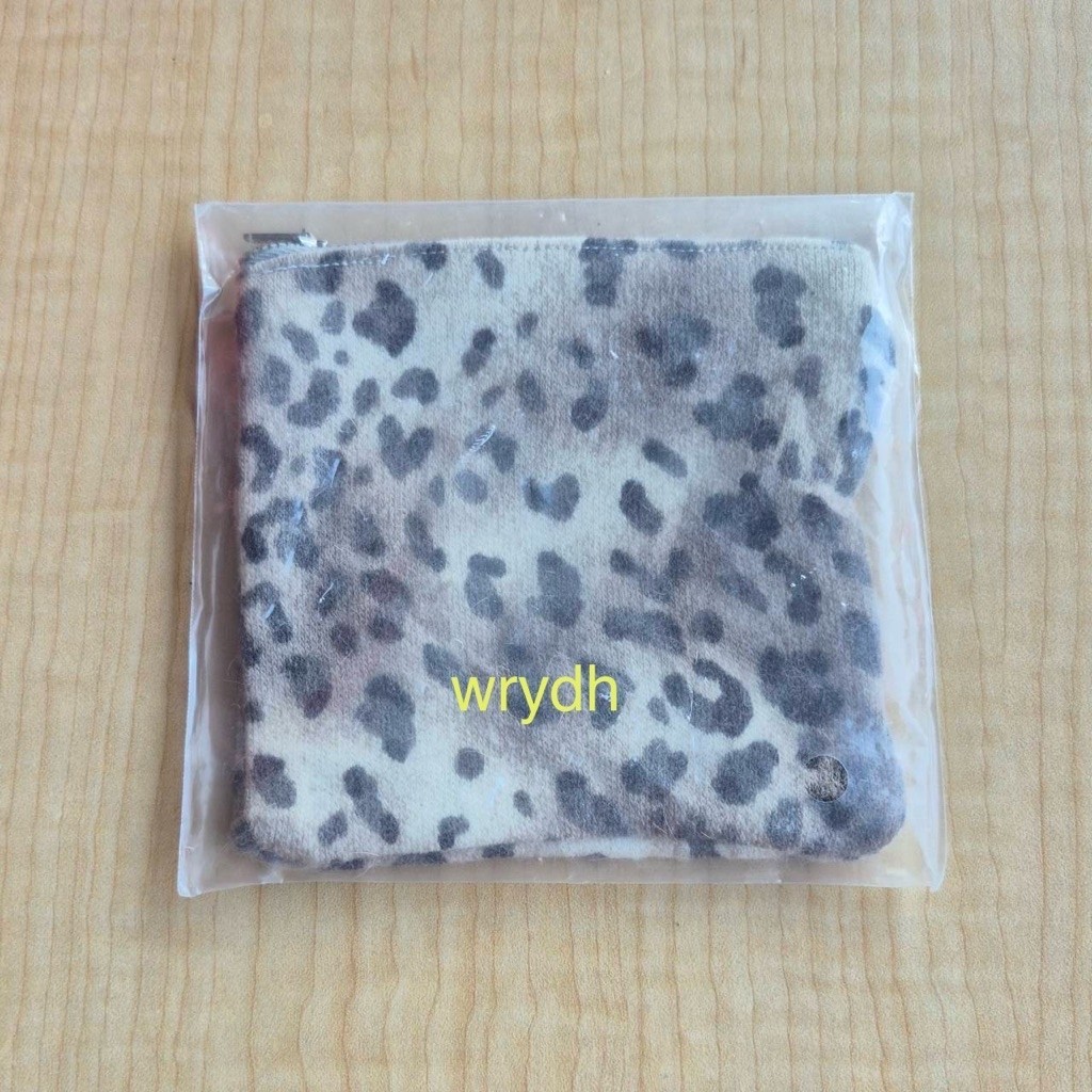 Dompet kecil motif bulu leopard macan dompet koin dompet kartu