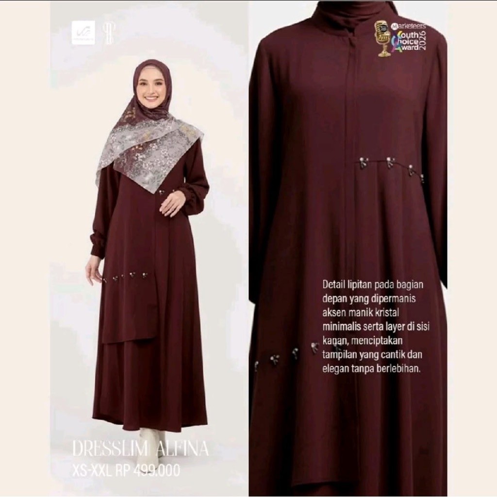 Rabbani - Dresslim Alfina | Gamis Rabbani Original